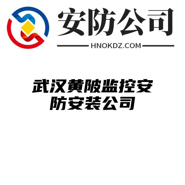 武汉黄陂监控安防安装公司