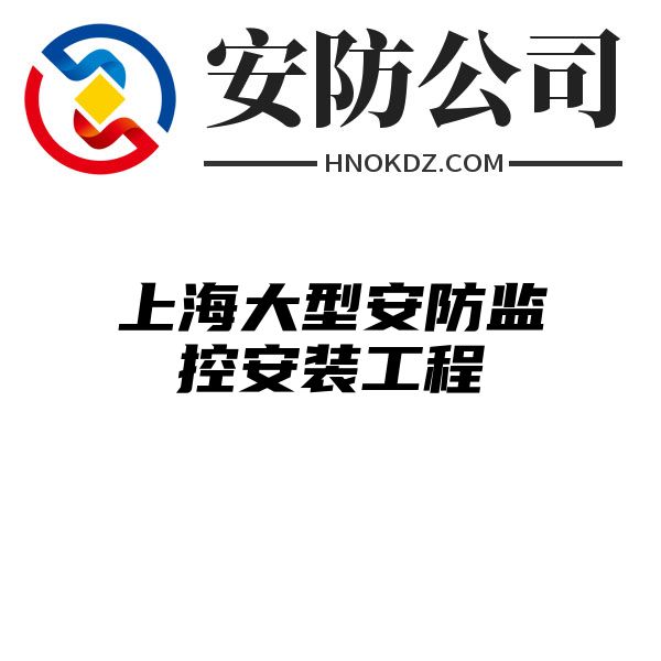 上海大型安防监控安装工程